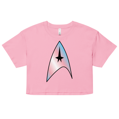 Starfleet Insignia - Trans Pride Women’s crop top