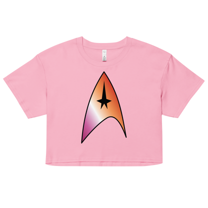 Starfleet Insignia - Lesbian Pride Women’s crop top