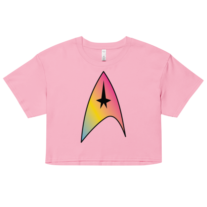 Starfleet Insignia - Pansexual Pride Women’s crop top