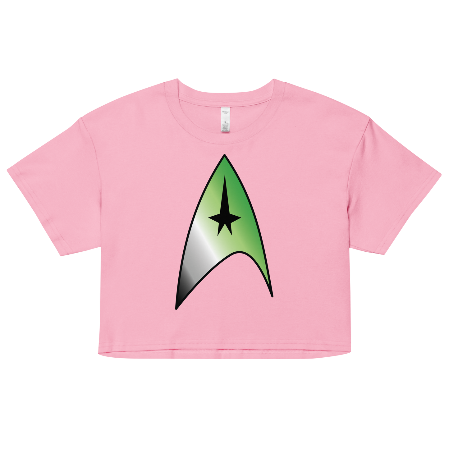 Starfleet Insignia - Aromantic Pride Women’s crop top