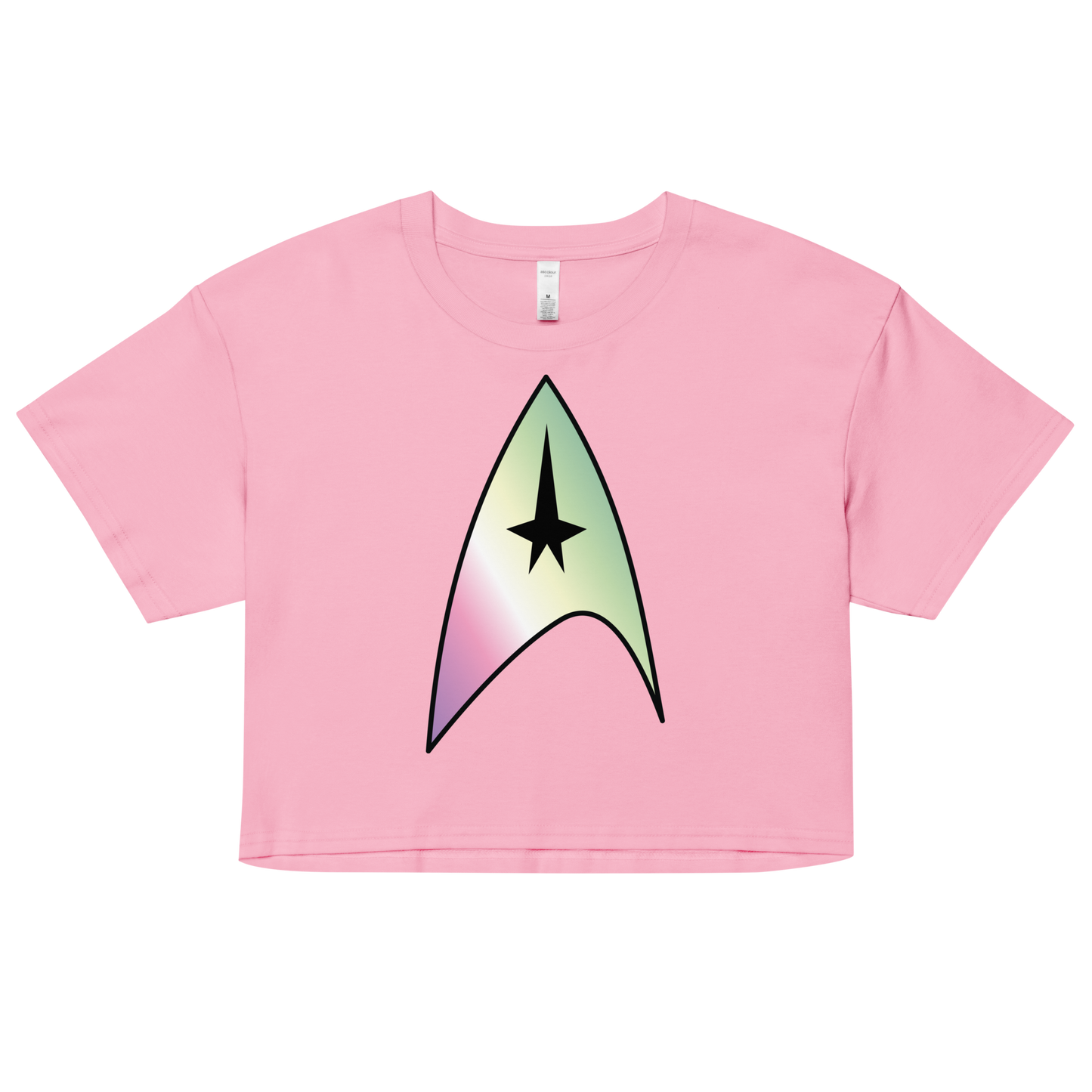 Starfleet Insignia - Genderfae Pride Women’s crop top