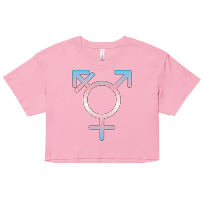 Transgender Symbol - Trans Pride Women’s crop top