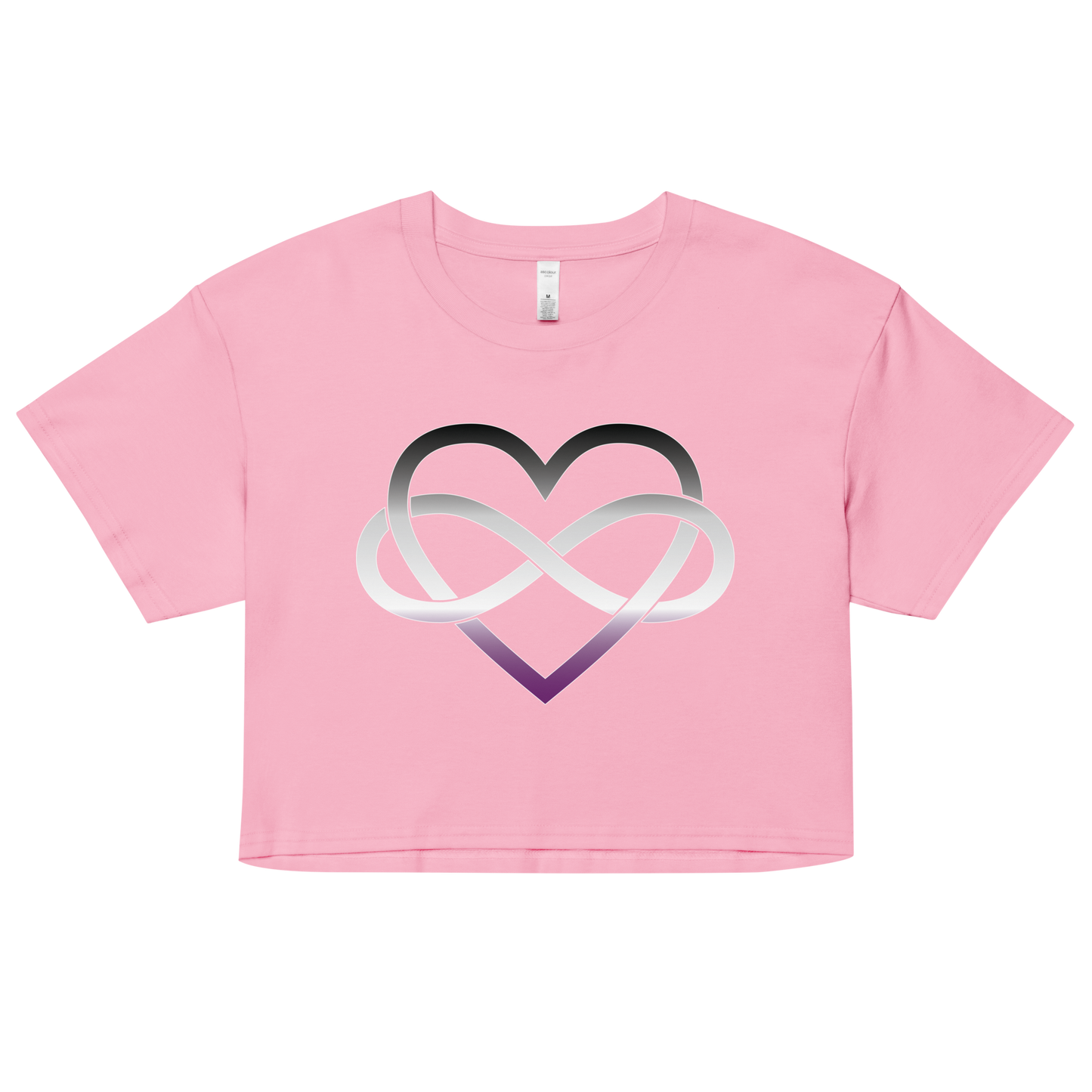 Polyamory Infinity Heart - Asexual/Demisexual Women’s crop top