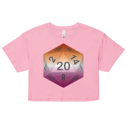 Pride Dice - Lesbian Women’s crop top