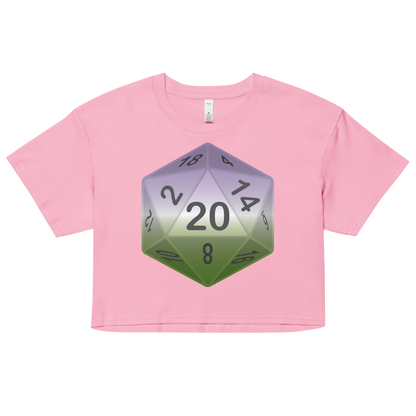 Pride Dice - Genderqueer Women’s crop top