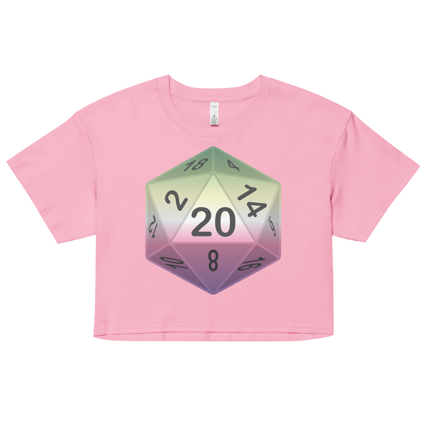 Pride Dice - Genderfae Women’s crop top