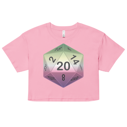 Pride Dice - Genderfae Women’s crop top