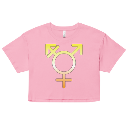 Transgender Symbol - Maverique Pride Women’s crop top