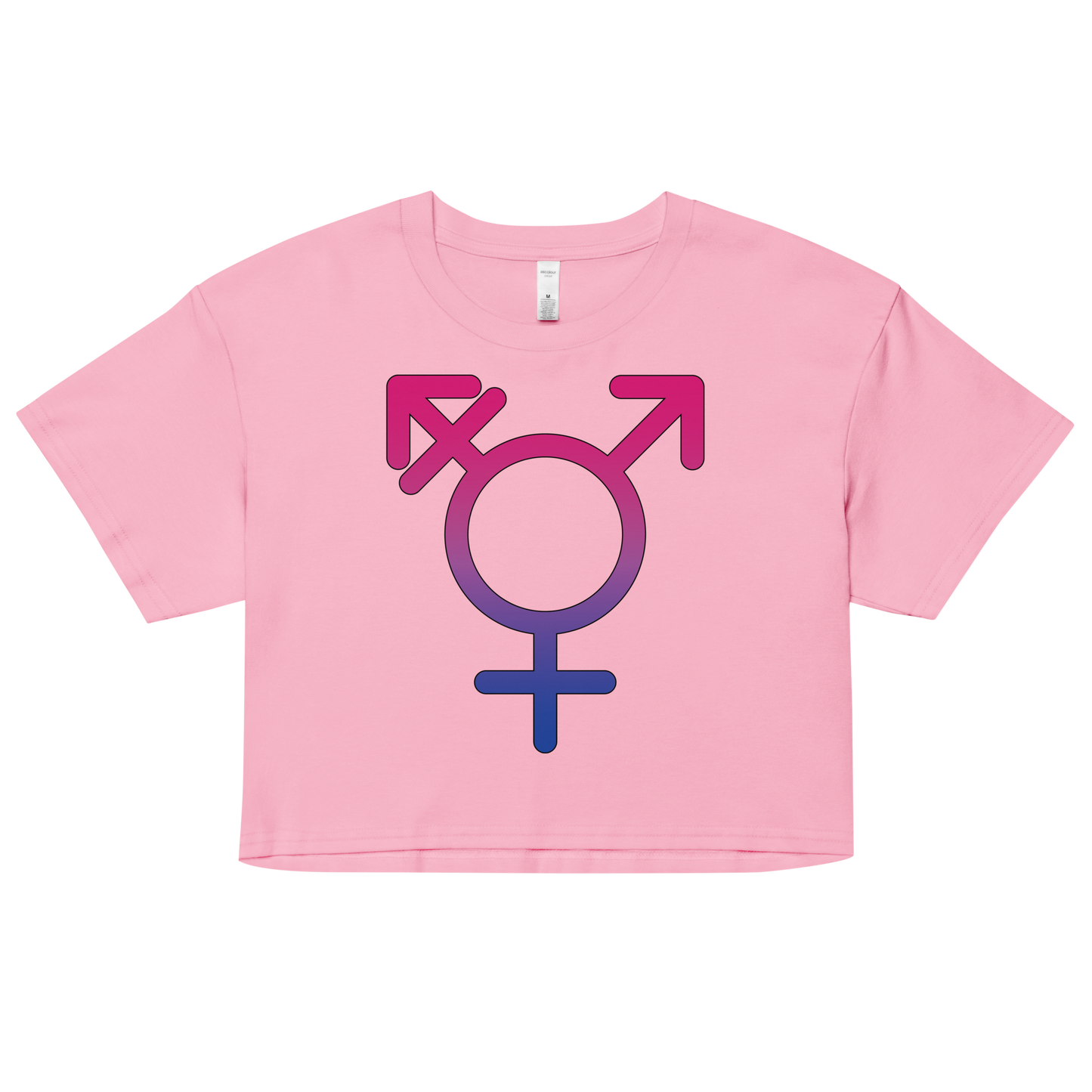 Transgender Symbol - Bisexual Pride Women’s crop top