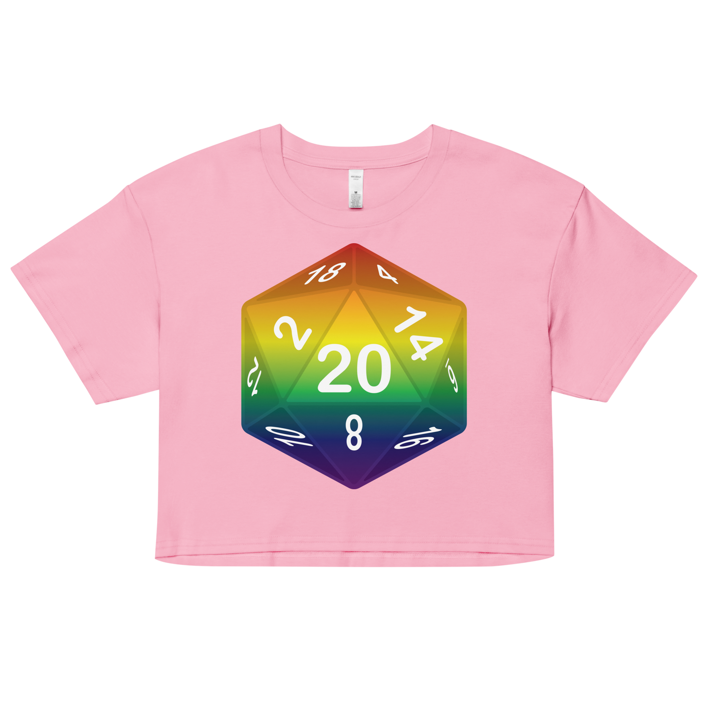 Pride Dice - Rainbow Women’s crop top