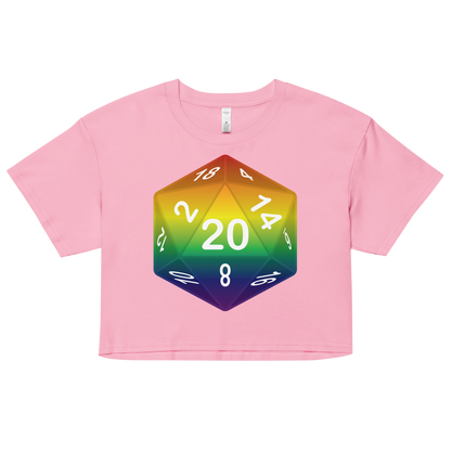 Pride Dice - Rainbow Women’s crop top