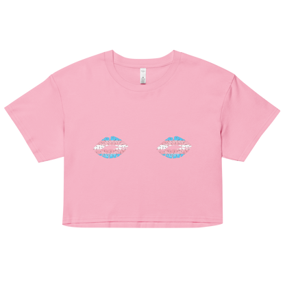 Trans Boob Kisses Women’s crop top