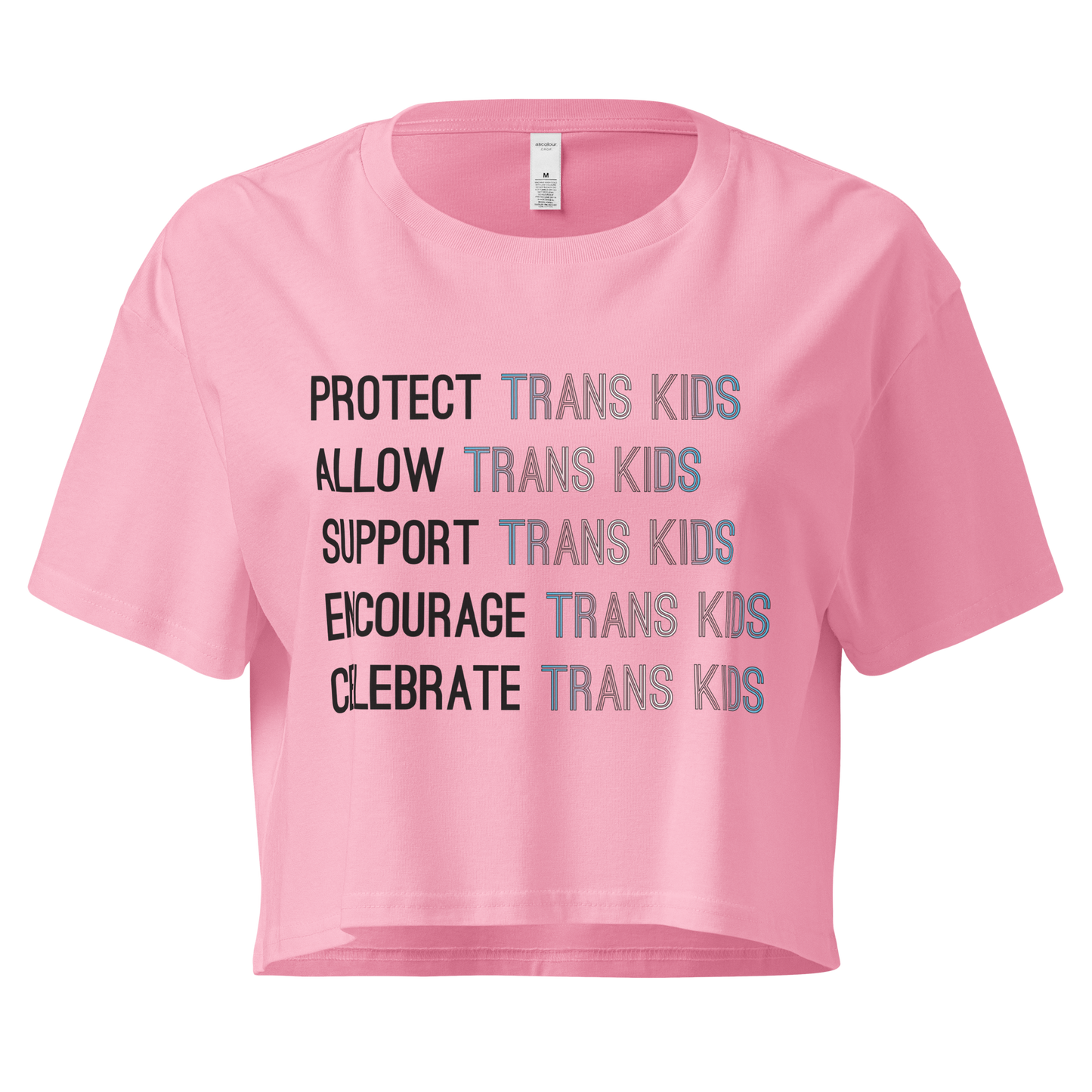 Support Trans Kids Women’s crop top