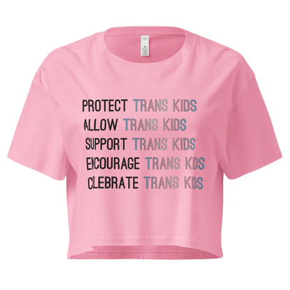 Support Trans Kids Women’s crop top