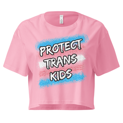 Protect Trans Kids Women’s crop top