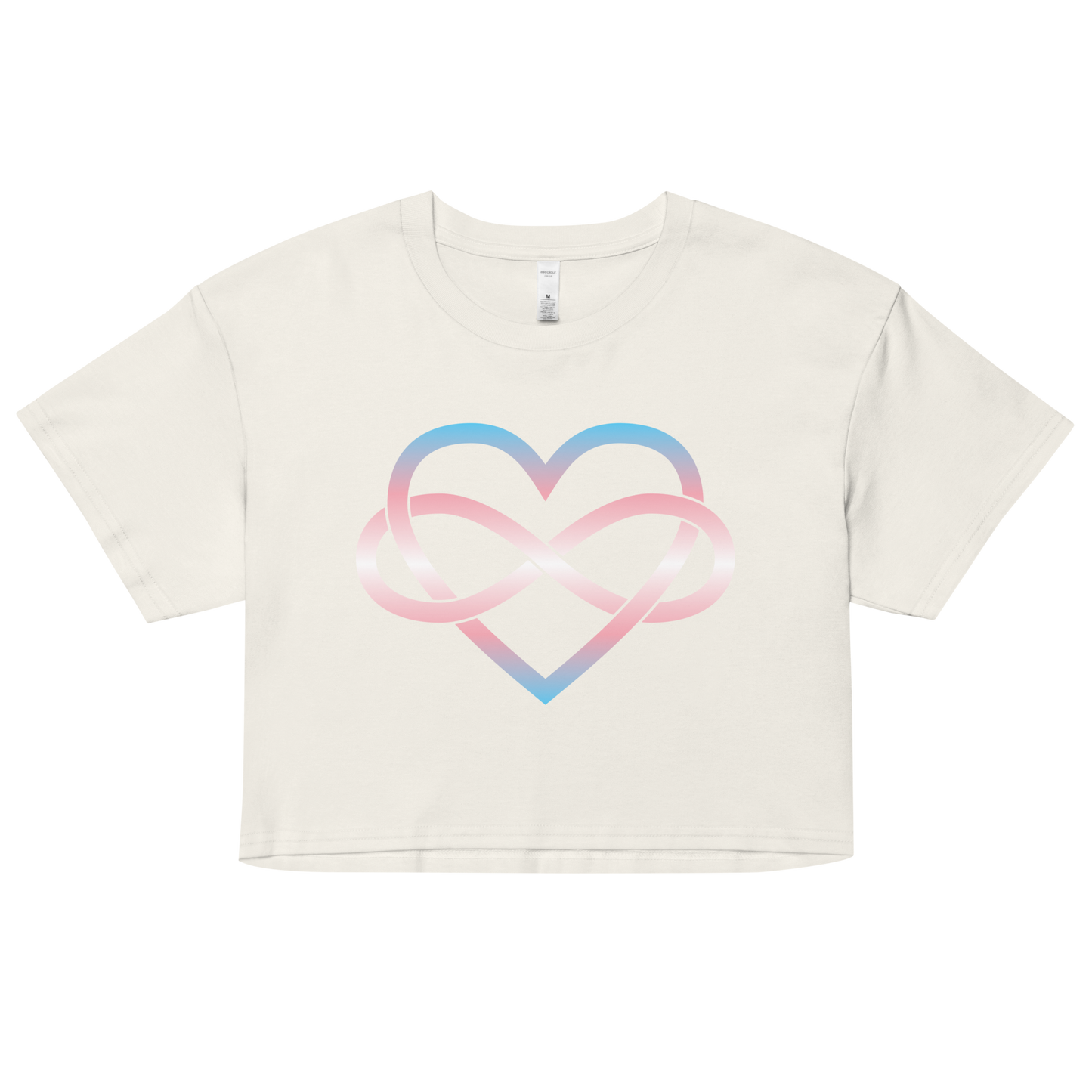 Polyamory Infinity Heart - Trans Women’s crop top