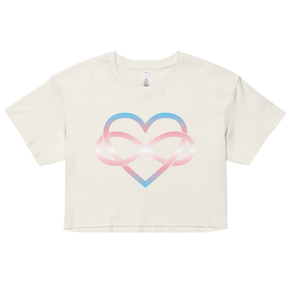 Polyamory Infinity Heart - Trans Women’s crop top