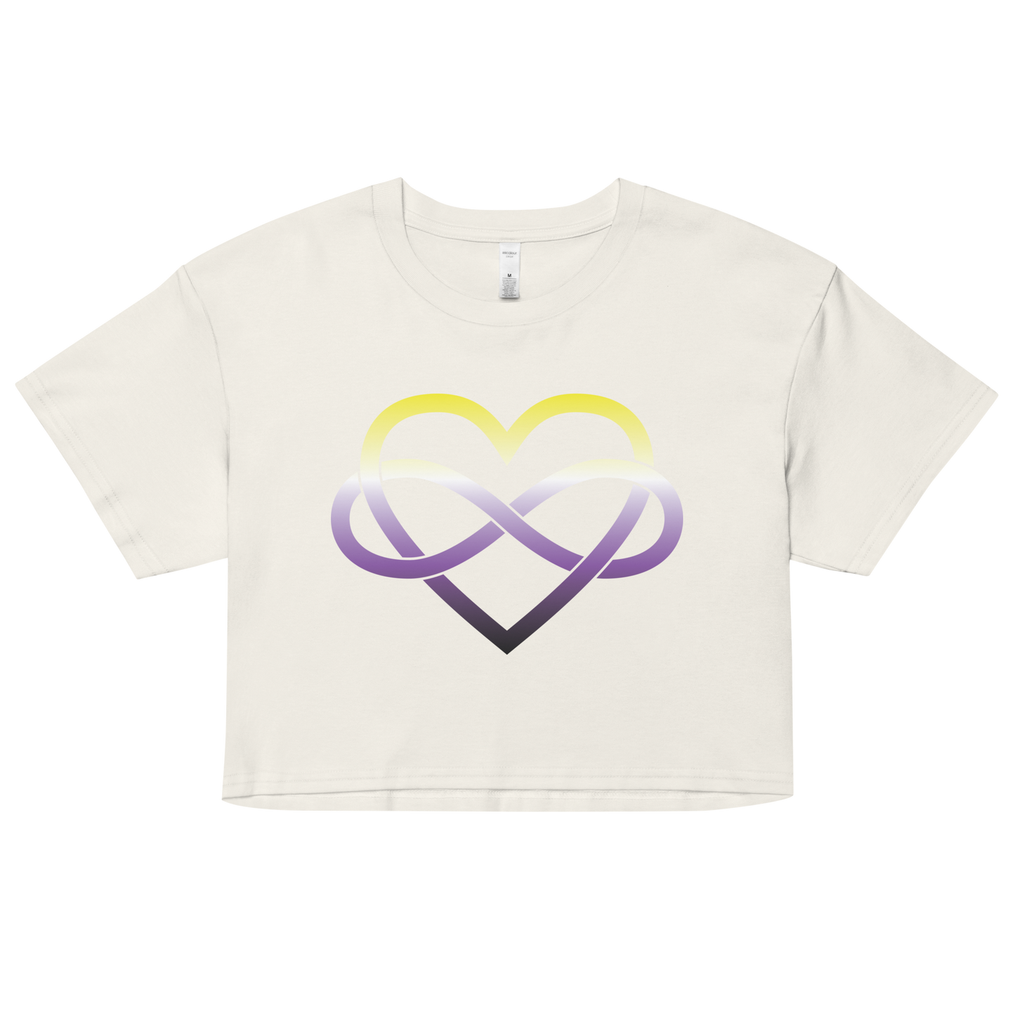 Polyamory Infinity Heart - Non-binary Women’s crop top