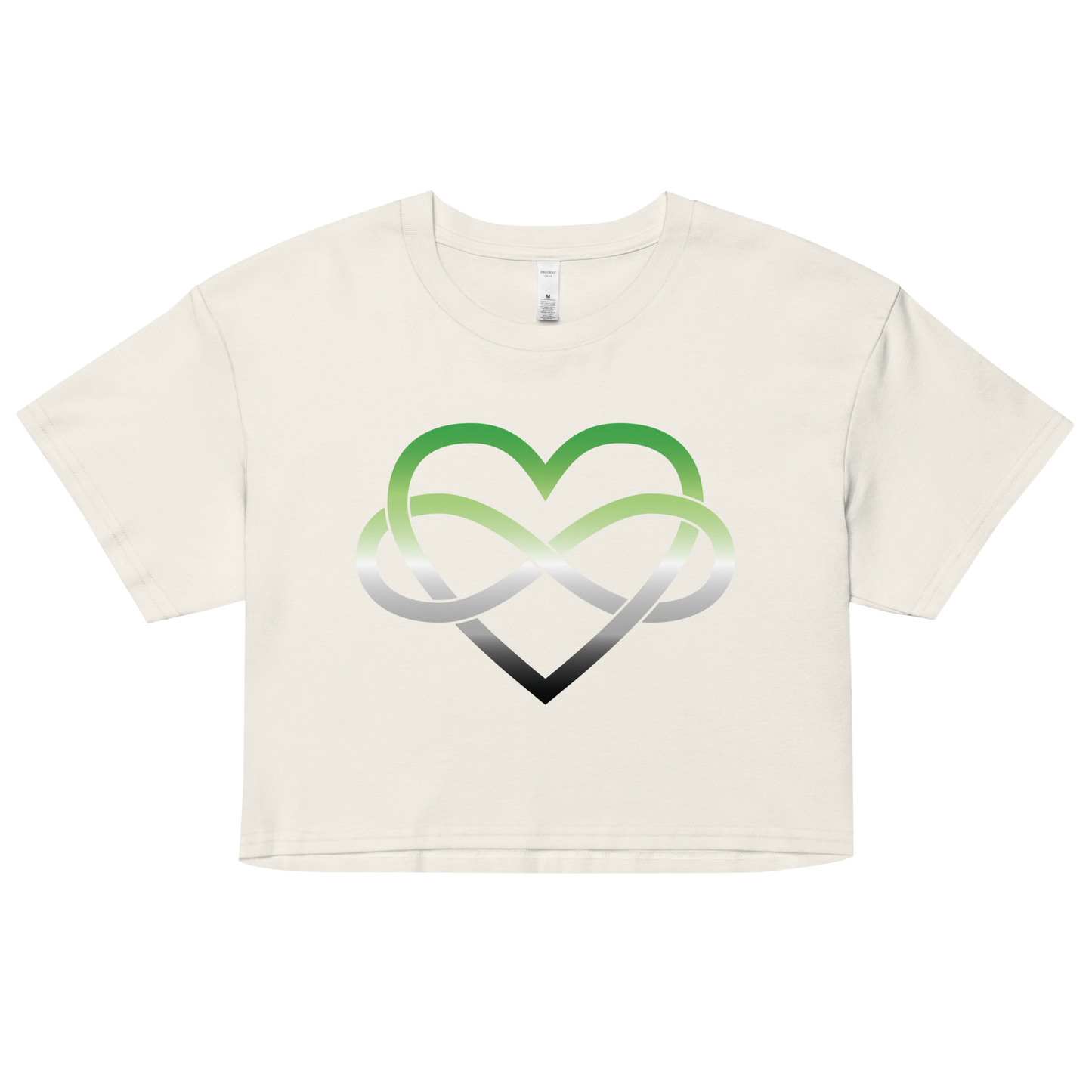 Polyamory Infinity Heart - Aromantic Women’s crop top