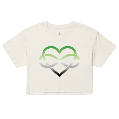 Polyamory Infinity Heart - Aromantic Women’s crop top