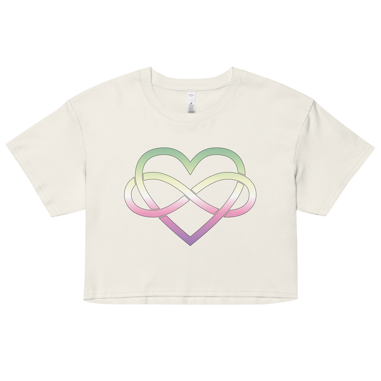 Polyamory Infinity Heart - Genderfae Women’s crop top