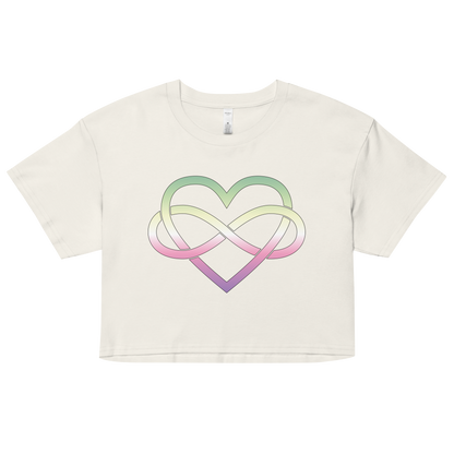 Polyamory Infinity Heart - Genderfae Women’s crop top