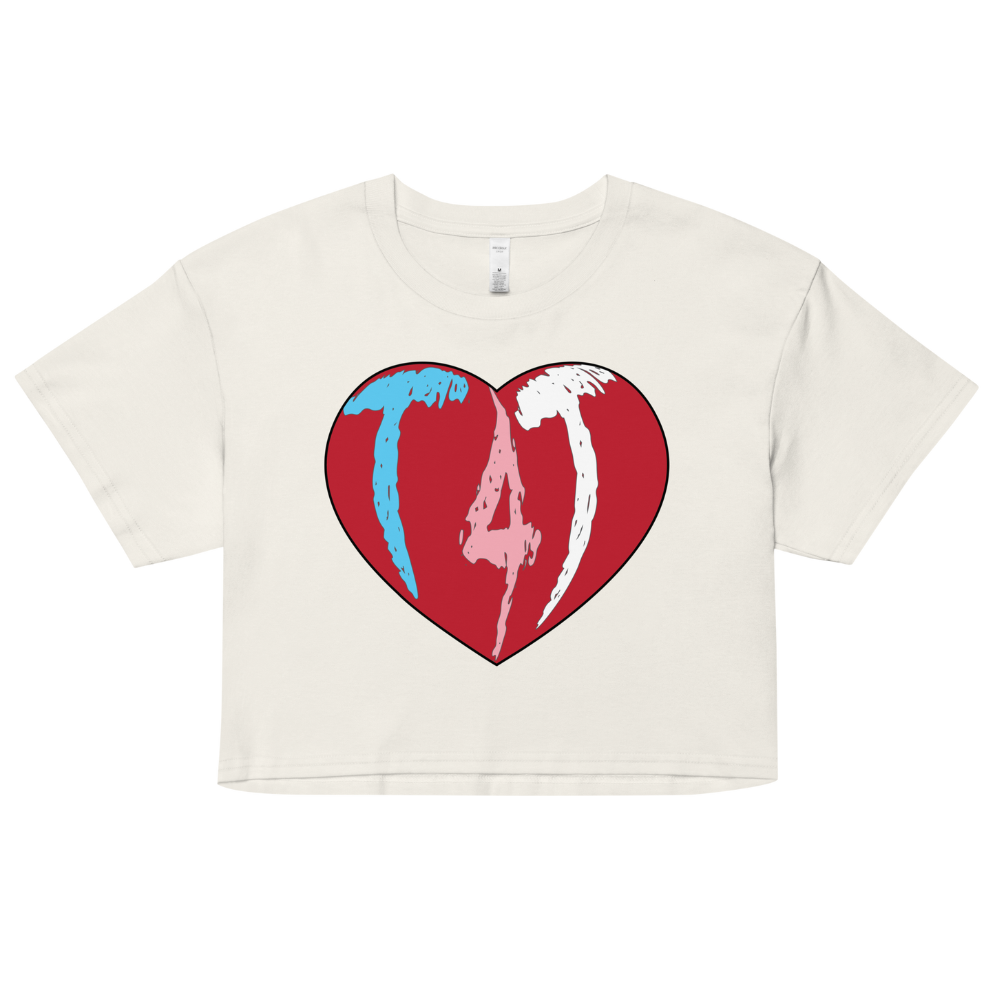 T4T Heart Women’s crop top