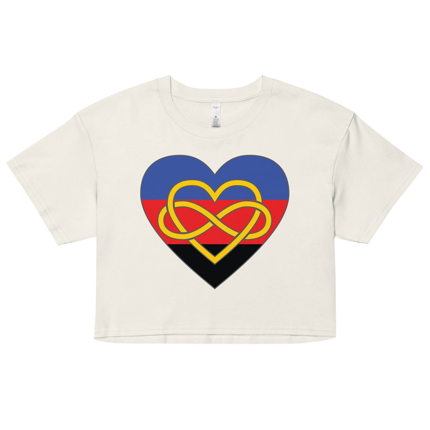 Polyamory Infinity Heart Pride Women’s crop top