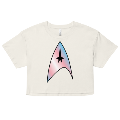 Starfleet Insignia - Trans Pride Women’s crop top