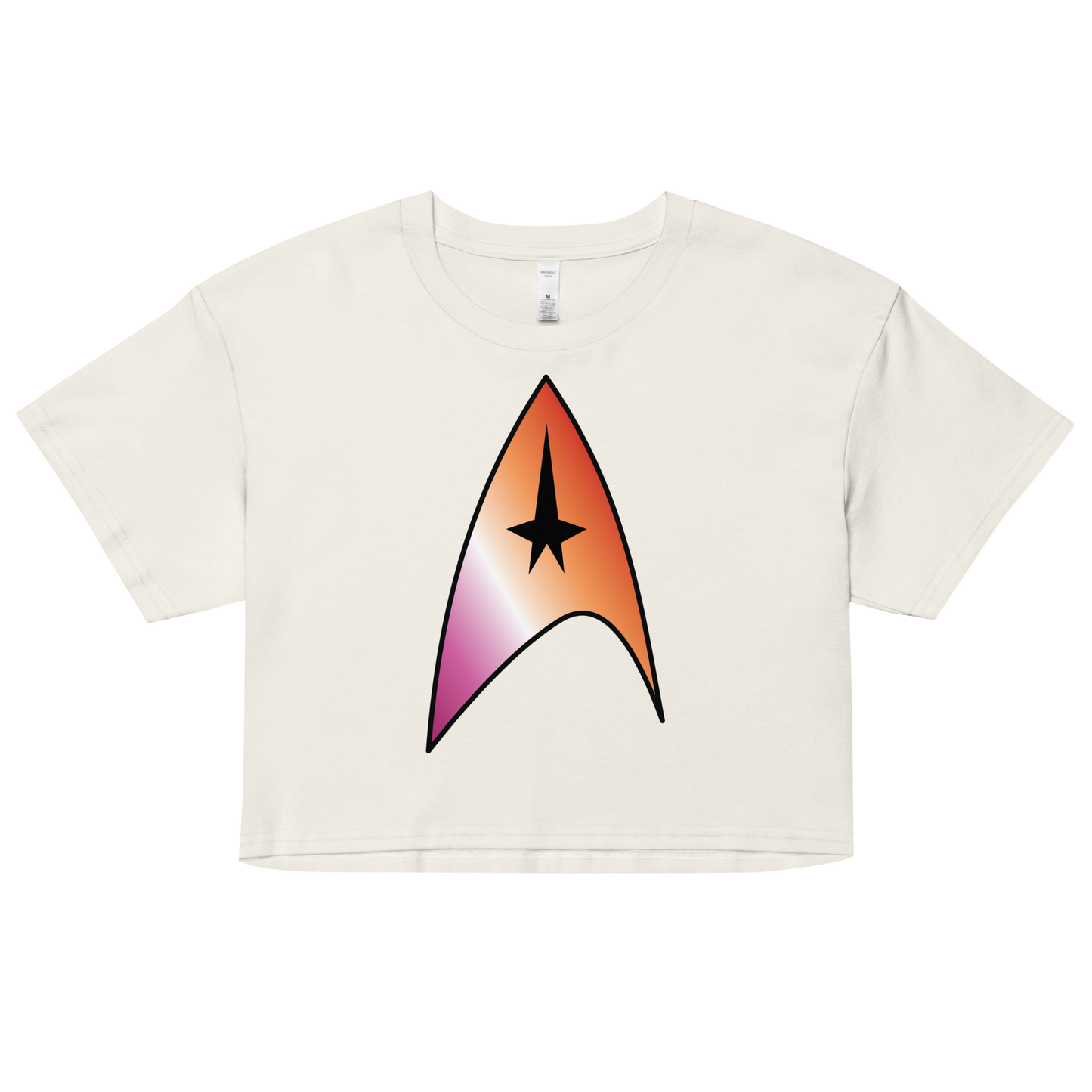 Starfleet Insignia - Lesbian Pride Women’s crop top