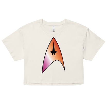 Starfleet Insignia - Lesbian Pride Women’s crop top