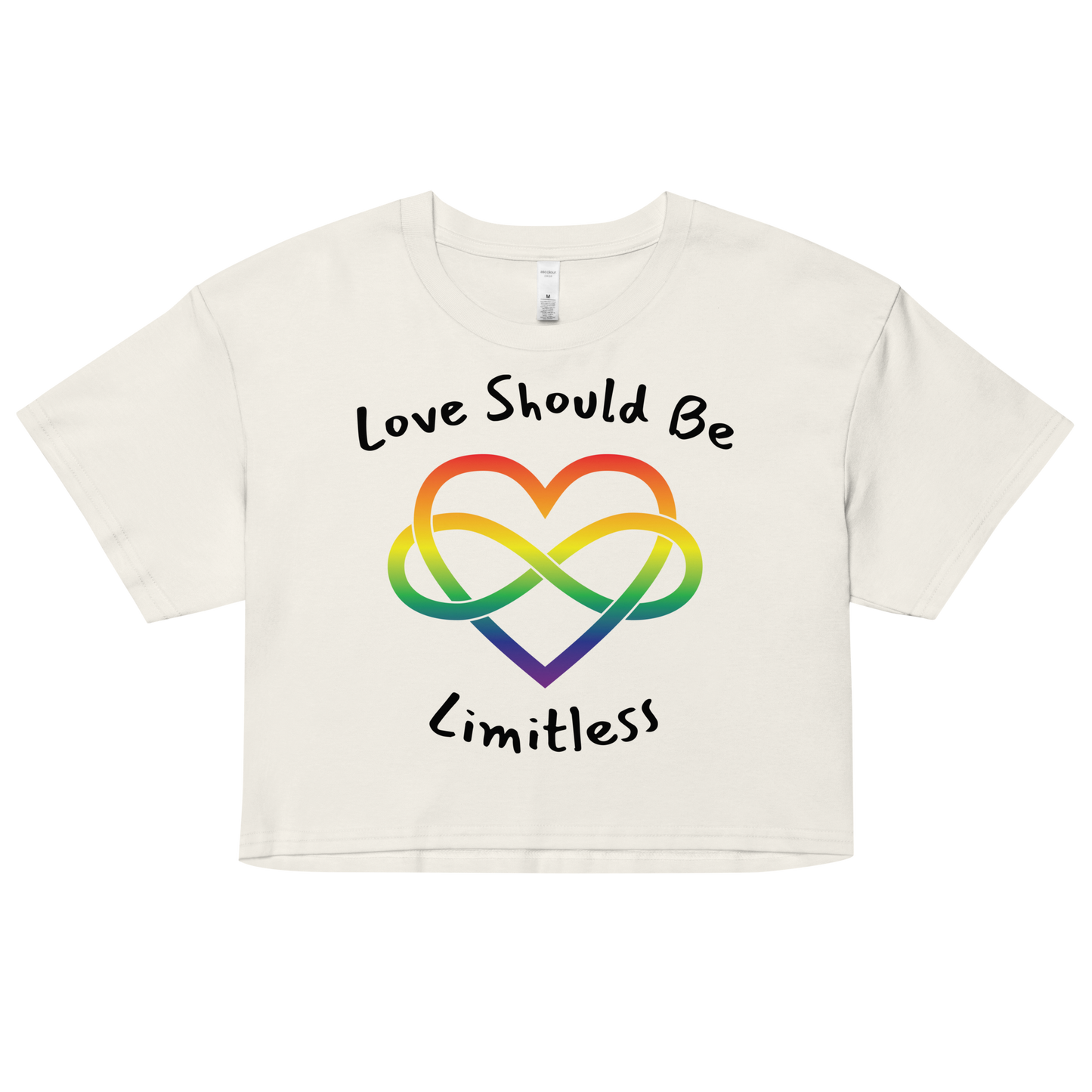 Love Should Be Limitless Women’s crop top