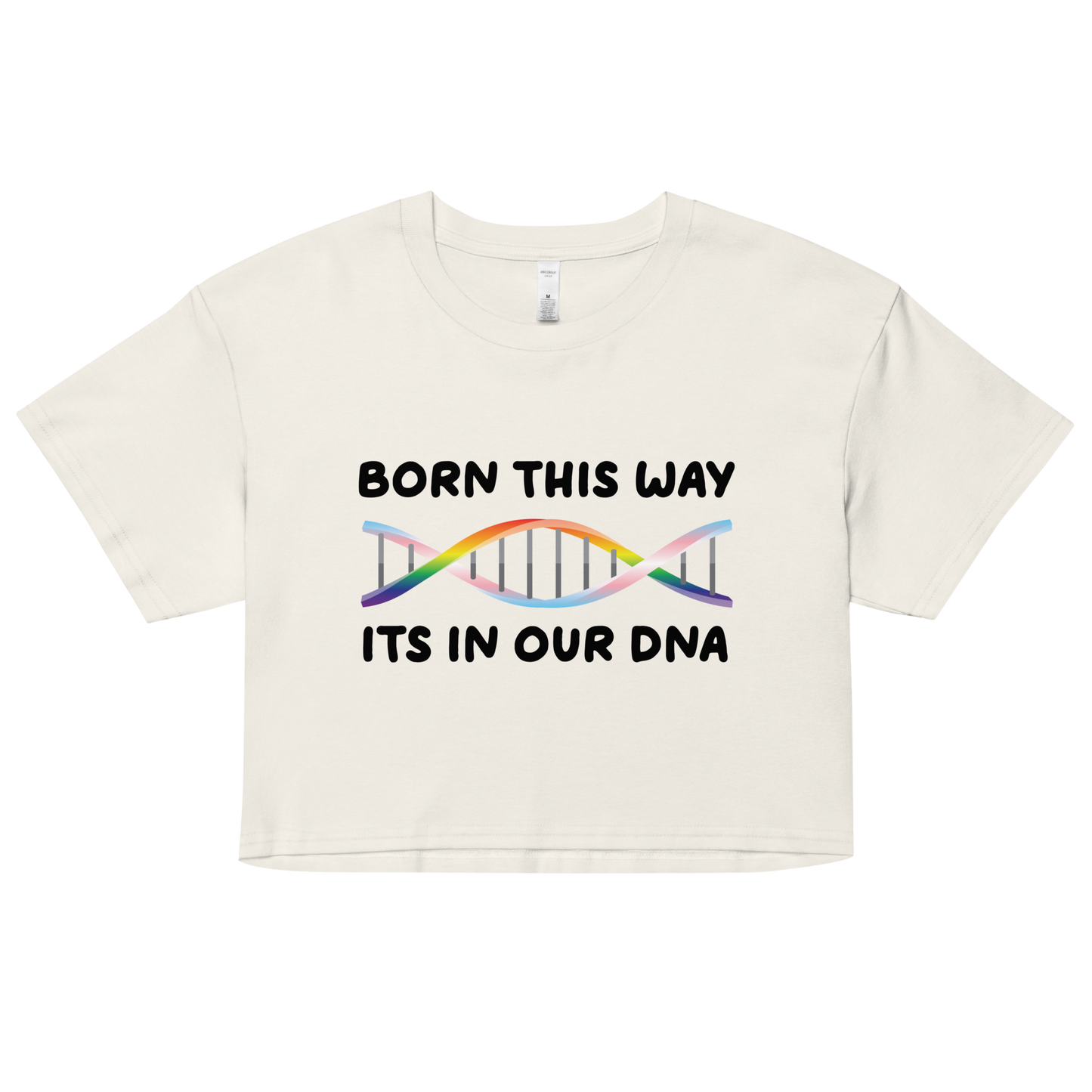 Born This Way - Rainbow/Trans Women’s crop top