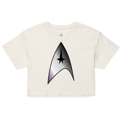 Starfleet Insignia - Asexual/Demisexual Pride Women’s crop top