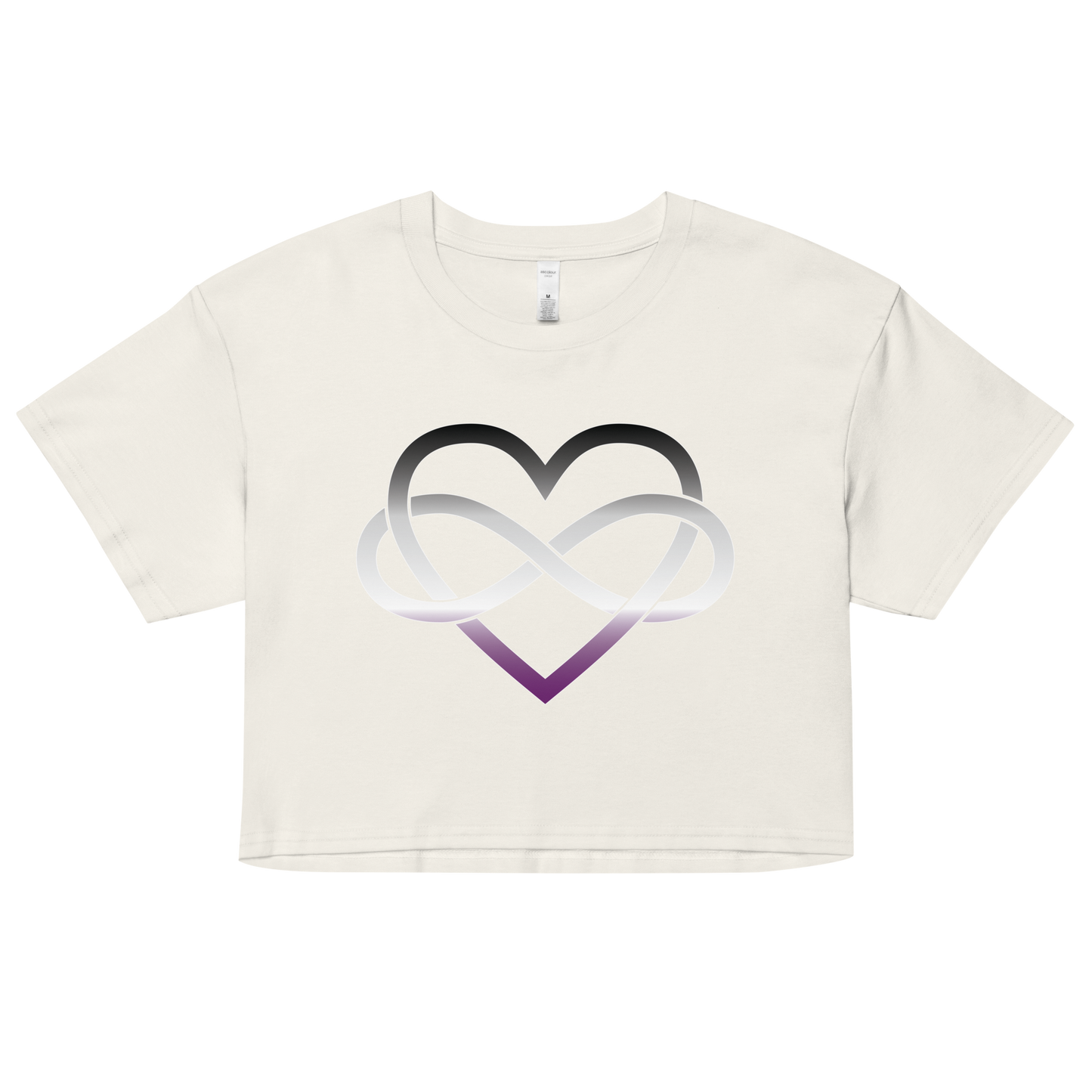 Polyamory Infinity Heart - Asexual/Demisexual Women’s crop top