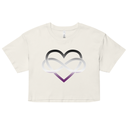 Polyamory Infinity Heart - Asexual/Demisexual Women’s crop top