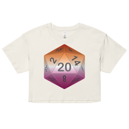 Pride Dice - Lesbian Women’s crop top