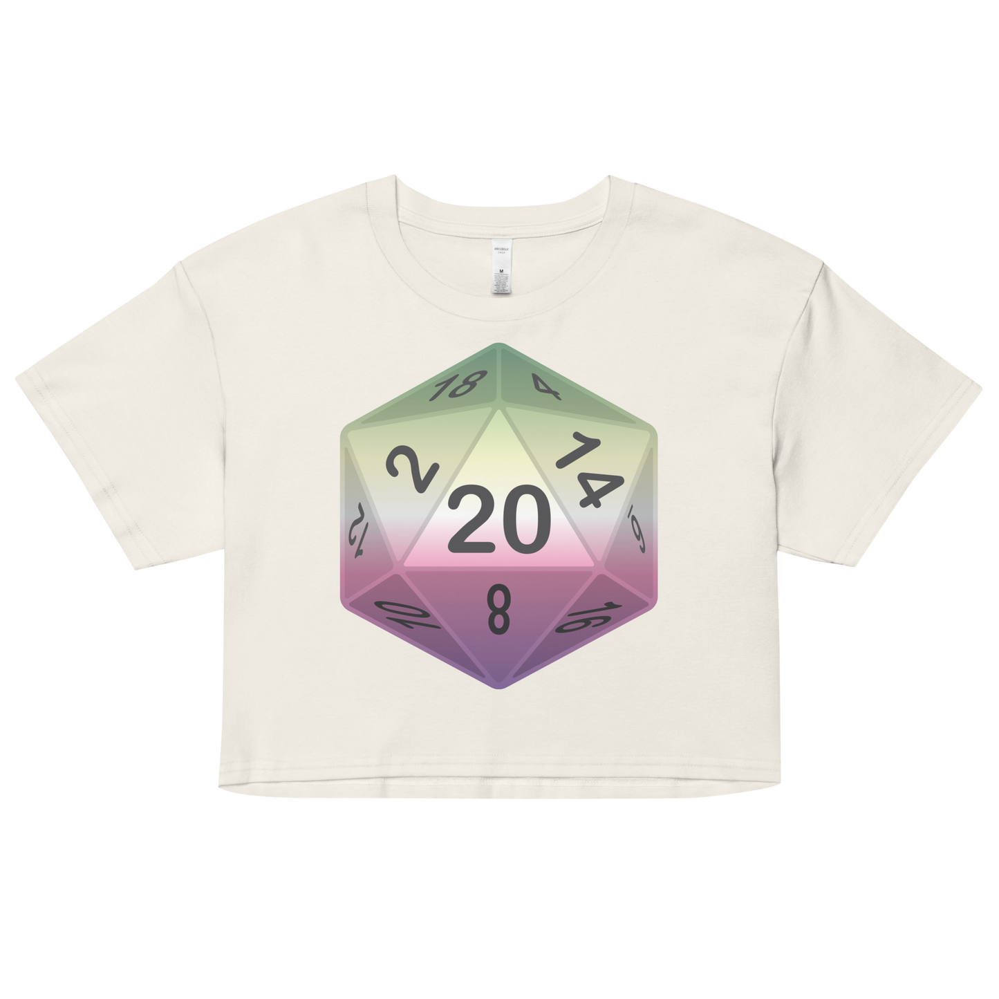 Pride Dice - Genderfae Women’s crop top