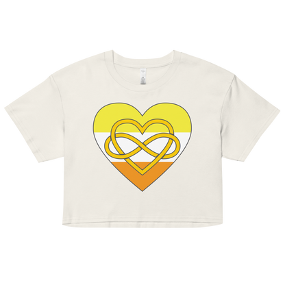 Polyamory Infinity Heart Maverique Pride Women’s crop top