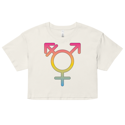 Transgender Symbol - Pansexual Pride Women’s crop top