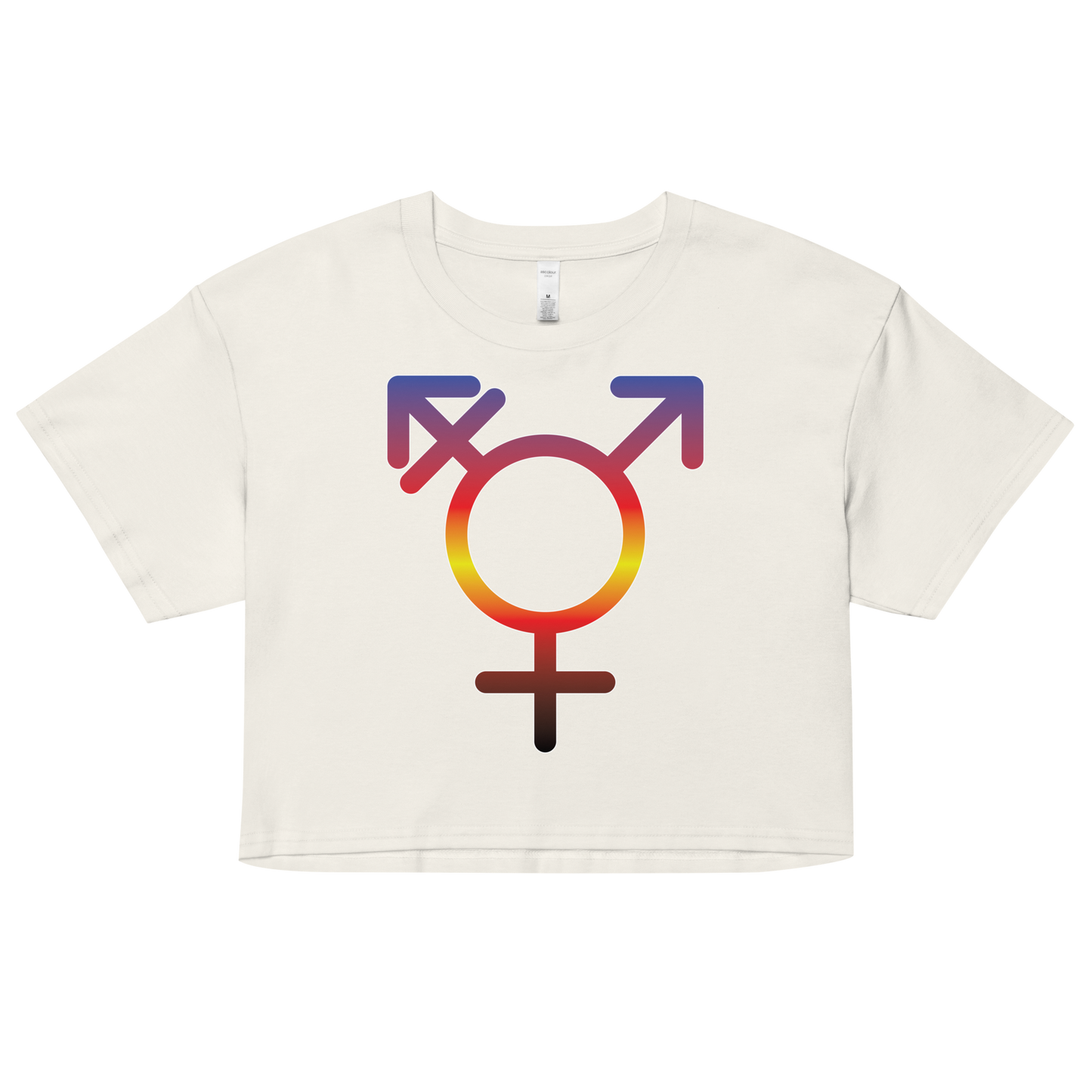 Transgender Symbol - Polyamory Pride Women’s crop top