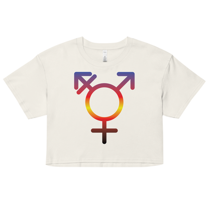 Transgender Symbol - Polyamory Pride Women’s crop top