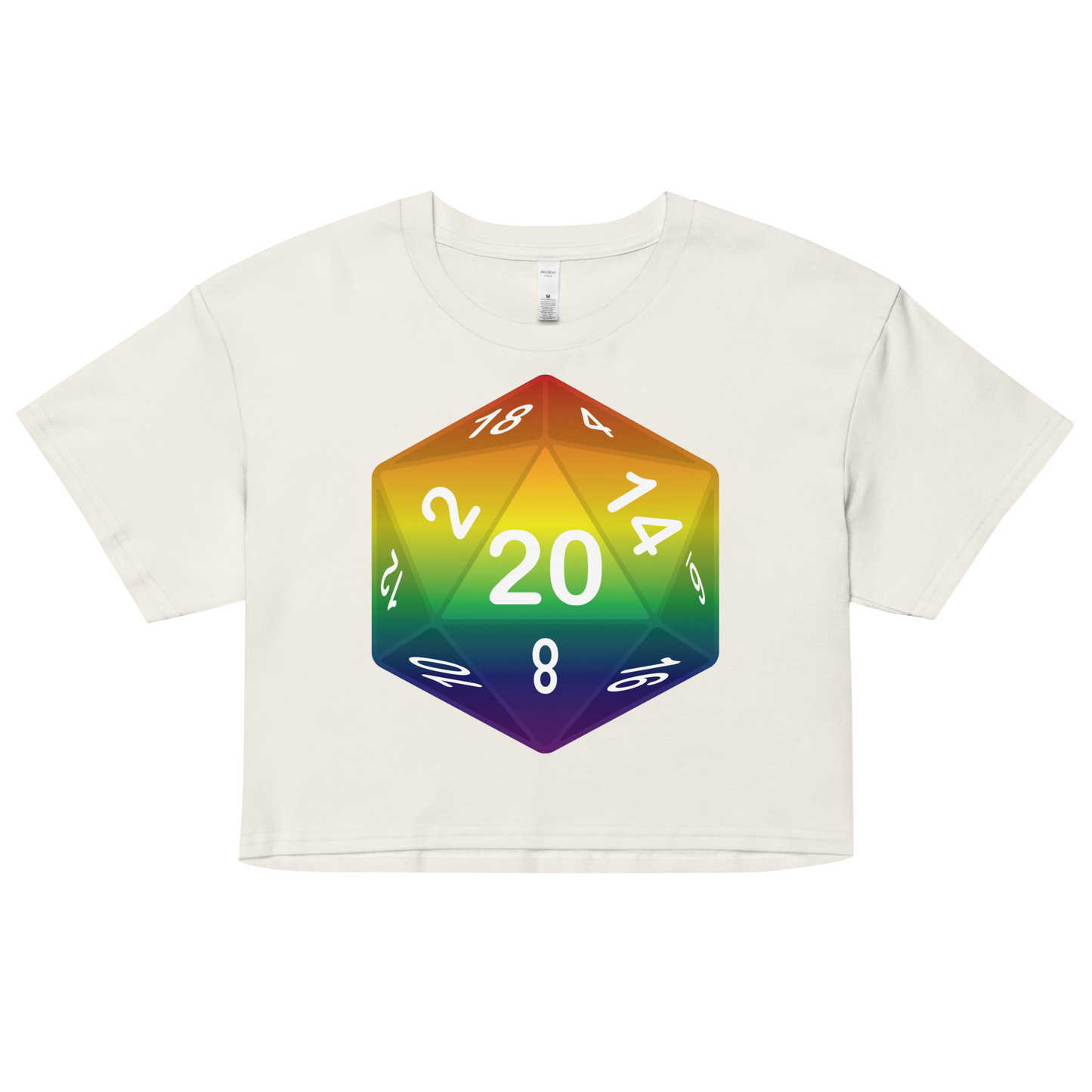 Pride Dice - Rainbow Women’s crop top