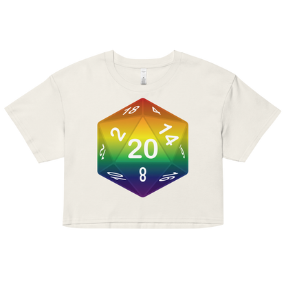 Pride Dice - Rainbow Women’s crop top