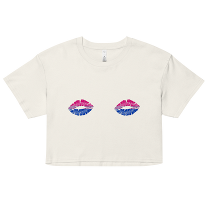 Bi Boob Kisses Women’s crop top