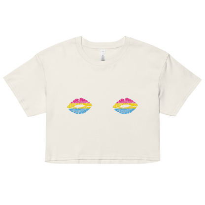 Pan Boob Kisses Women’s crop top