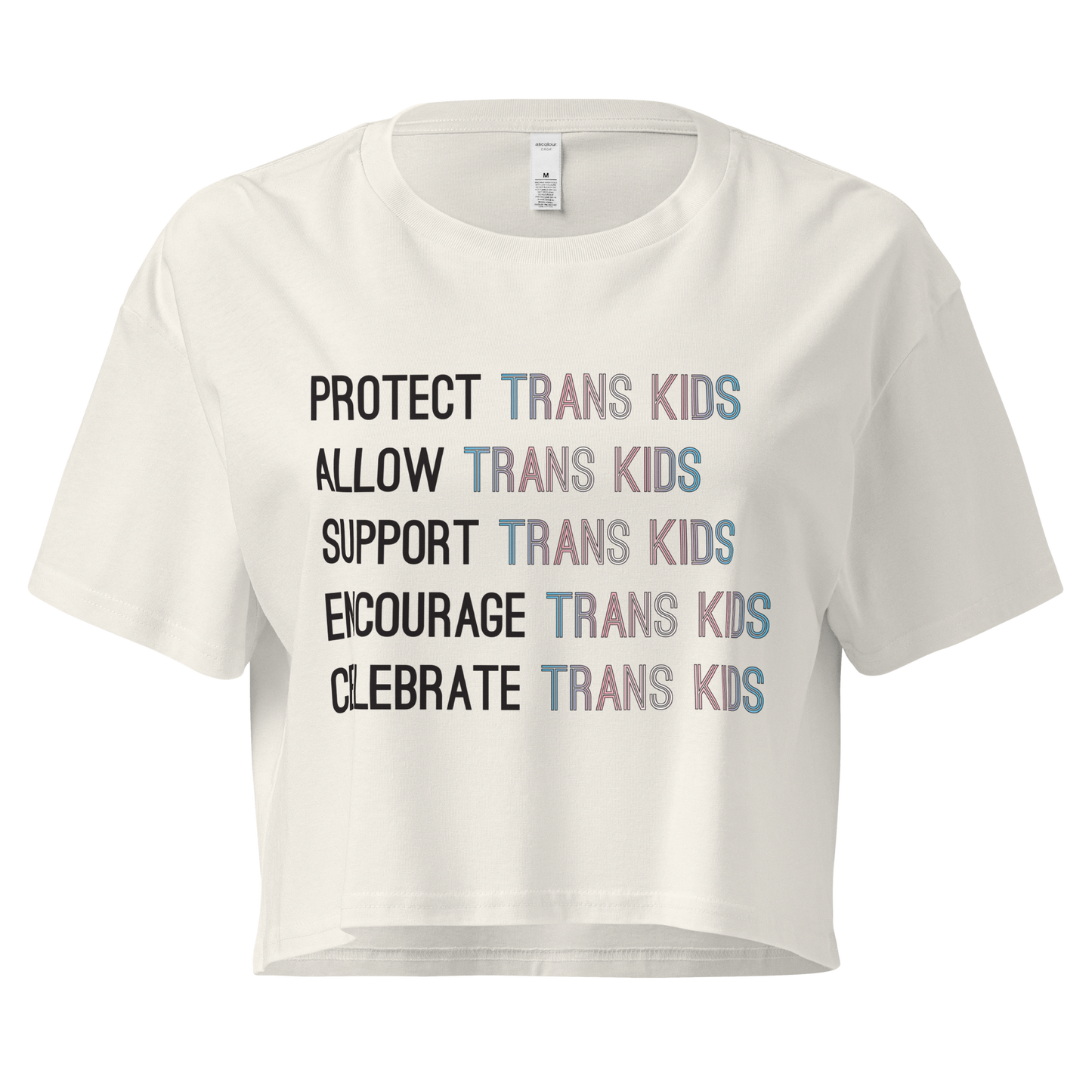 Support Trans Kids Women’s crop top