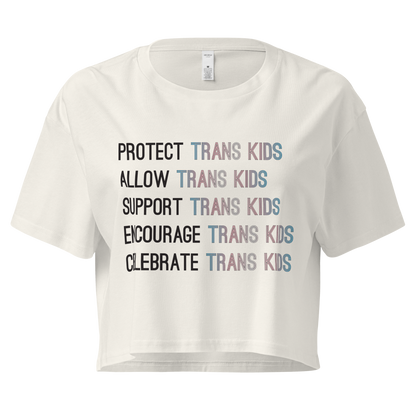 Support Trans Kids Women’s crop top