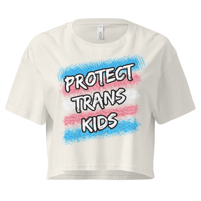 Protect Trans Kids Women’s crop top