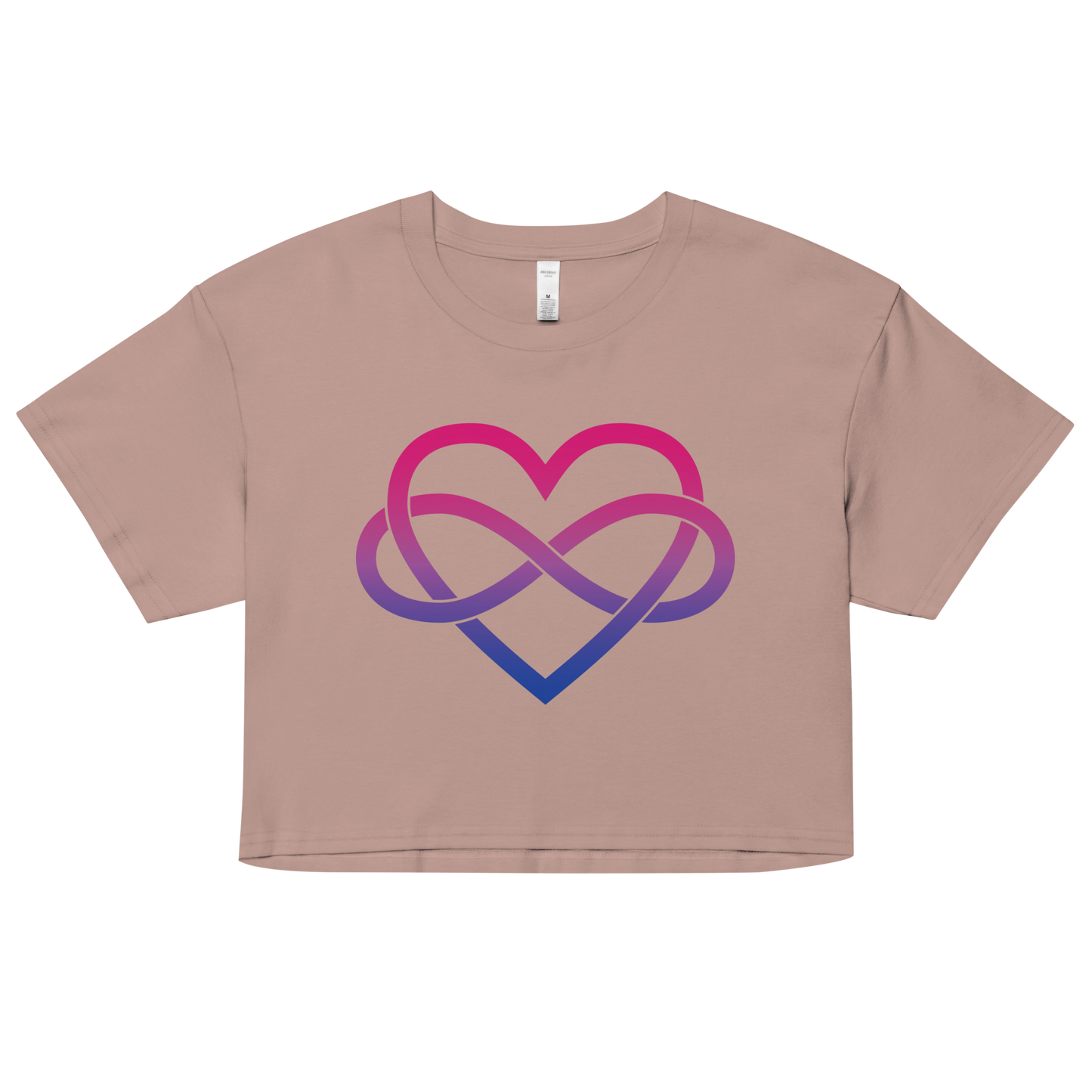 Polyamory Infinity Heart - Bisexual Women’s crop top